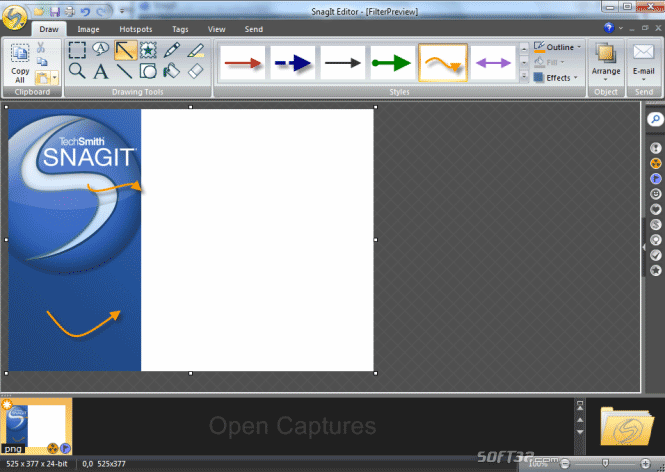 can i use tools to edit a snagit video capture