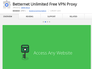 betternet unlimited free vpn proxy pc